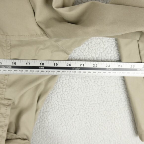 United Colors Of Benetton Trench Coat Womens 44 12 Beige Short Belted Classic - Picture 8 of 11